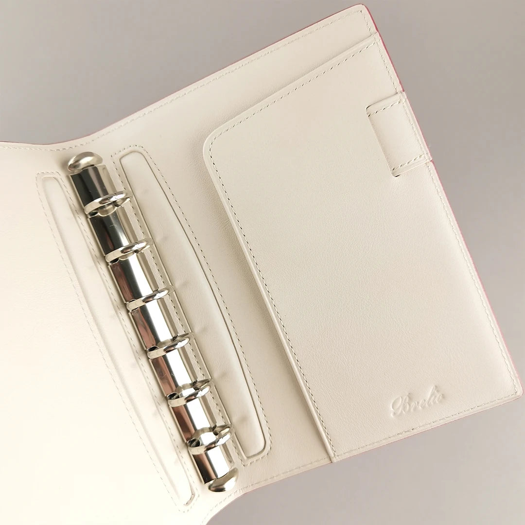 Japan Brelio Exhibition Limited Edition Red m6(a7) Cordovan Ring Planner, 16mm Rings