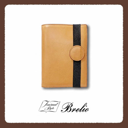 Brelio × NAGASAWA Limited Edition M6/A7 Bifold 20-Ring Vegetable Tanned Leather Planner
