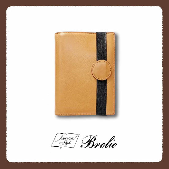 Brelio × NAGASAWA Limited Edition M6/A7 Bifold 20-Ring Vegetable Tanned Leather Planner