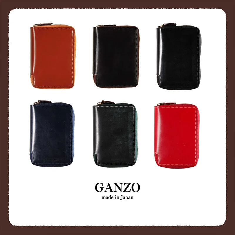 GANZO M5 Genuine Leather Zippered Ring Planner / Notebook Cover