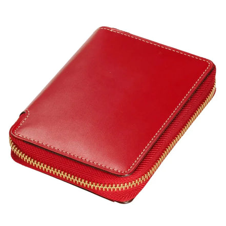 GANZO M5 Genuine Leather Zippered Ring Planner / Notebook Cover