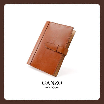 Japanese GANZO M6 Handmade Bridle Leather System Notebook 6-Ring Organizer