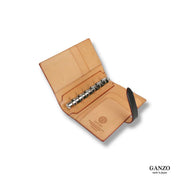 Japanese GANZO M6 Handmade Bridle Leather System Notebook 6-Ring Organizer