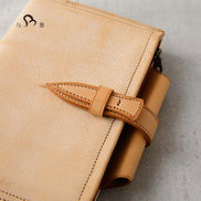 KNOX Limited A6 Bi-Fold Snap Button Planner, Nude, 16mm Ring