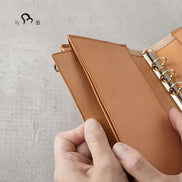 KNOX Limited A6 Bi-Fold Snap Button Planner, Nude, 16mm Ring