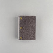 Kawacoya Limited Gray M5/M6 Bi-Fold & Tri-Fold Genuine Leather Binder Notebook, 13mm Ring
