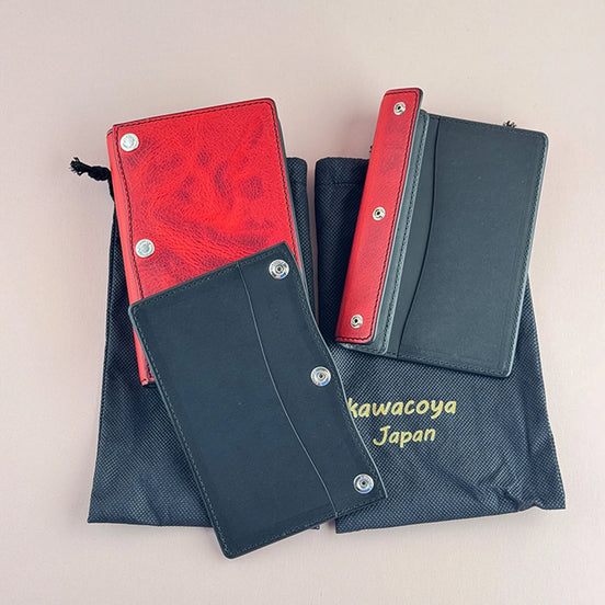 Kawacoya Limited M6 Red Leather Planner (13mm Ring, Handmade, Exhibition Exclusive)