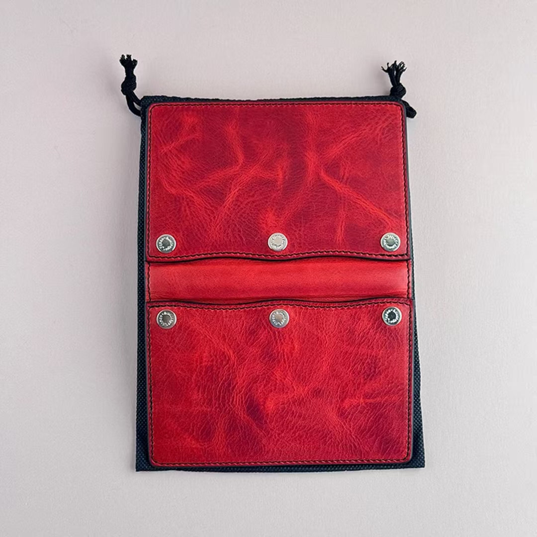 Kawacoya Limited M6 Red Leather Planner (13mm Ring, Handmade, Exhibition Exclusive)