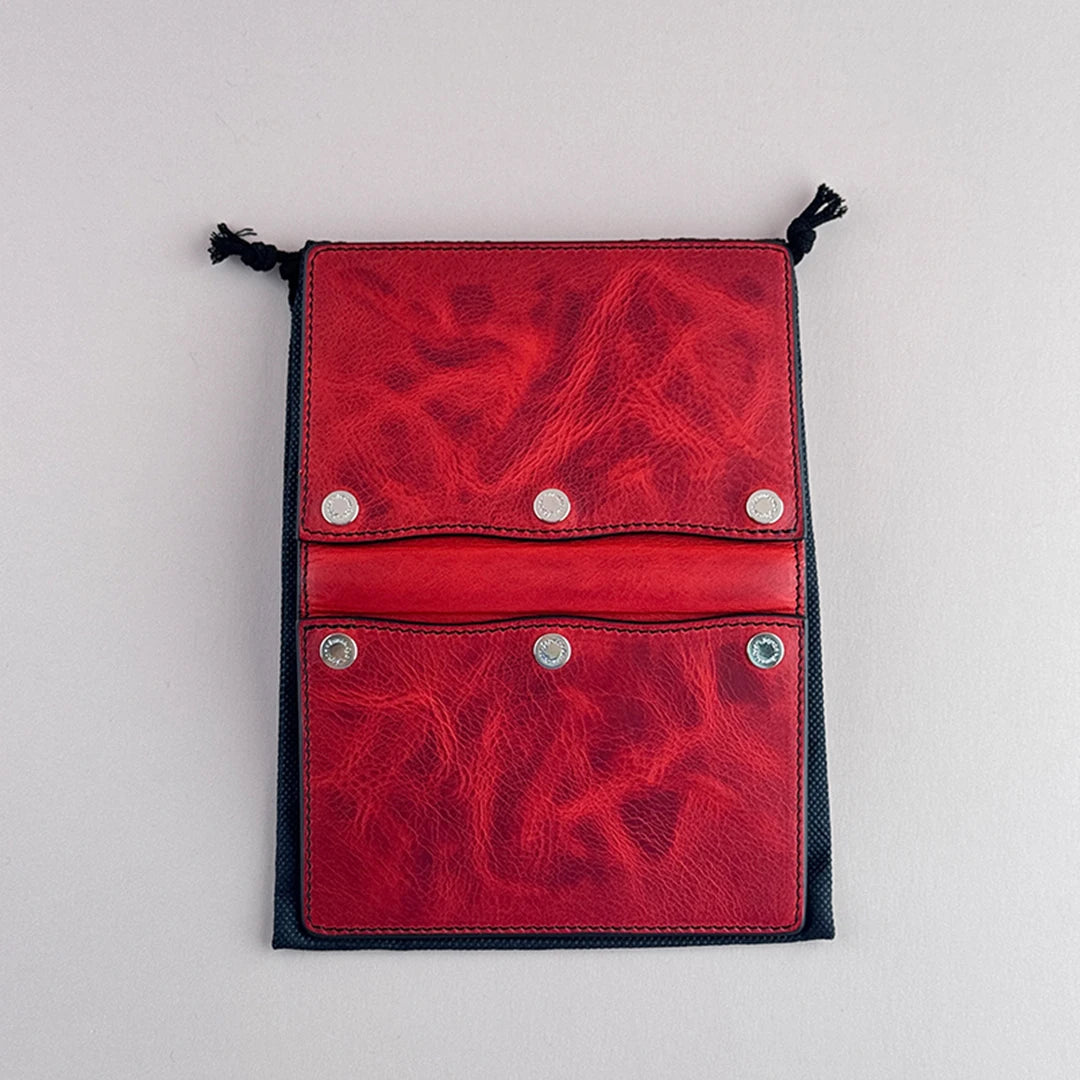 Kawacoya Limited M6 Red Leather Planner (13mm Ring, Handmade, Exhibition Exclusive)