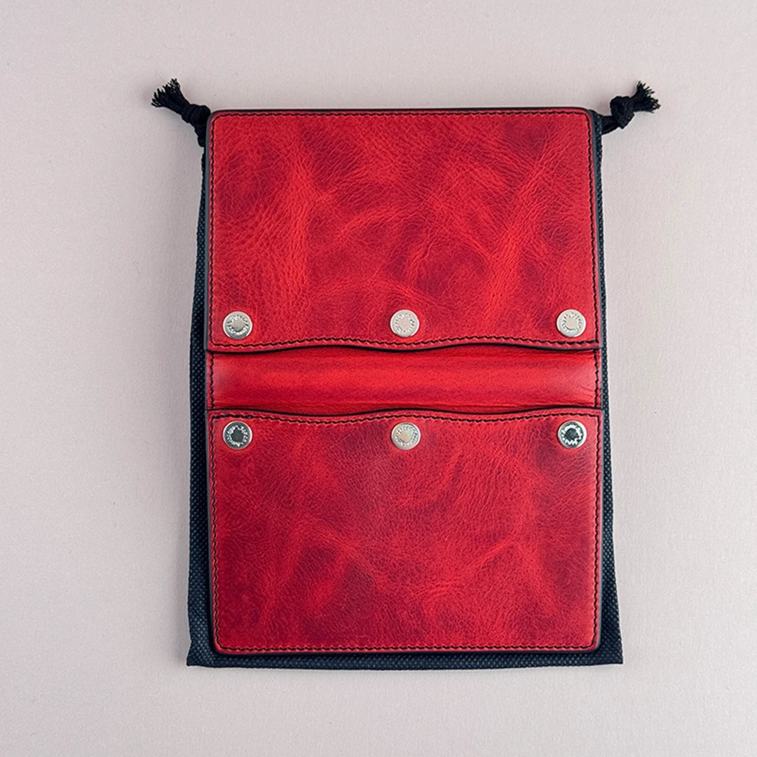 Kawacoya Limited M6 Red Leather Planner (13mm Ring, Handmade, Exhibition Exclusive)