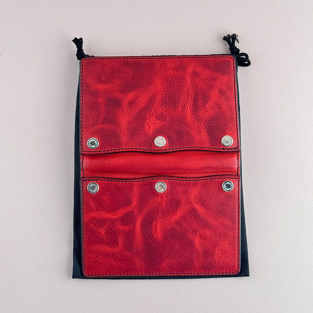Kawacoya Limited M6 Red Leather Planner (13mm Ring, Handmade, Exhibition Exclusive)