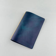 Plotter Tokyo Flagship Store Exclusive A6 Blue Loose-Leaf Planner, Pelcera Oil-Waxed Leather Binder