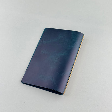 Plotter Tokyo Flagship Store Exclusive A6 Blue Loose-Leaf Planner, Pelcera Oil-Waxed Leather Binder