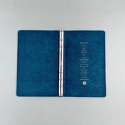 Plotter Tokyo Flagship Store Exclusive A6 Blue Loose-Leaf Planner, Pelcera Oil-Waxed Leather Binder