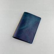 Plotter Tokyo Flagship Store Exclusive A6 Blue Loose-Leaf Planner, Pelcera Oil-Waxed Leather Binder