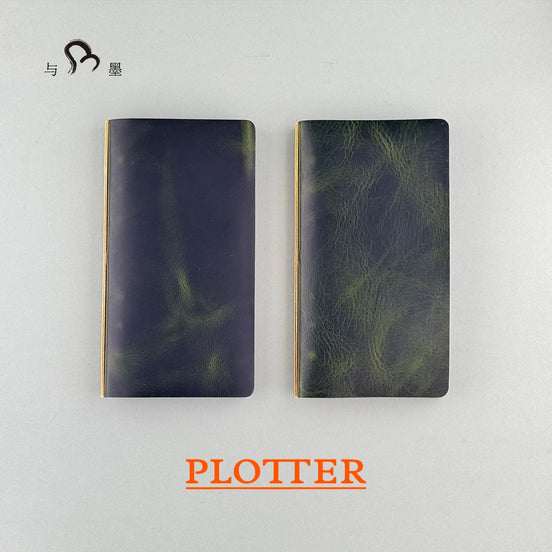 Plotter Tokyo Flagship Store Exclusive A6S Green Loose-Leaf Planner, Pelcera Oil-Waxed Leather