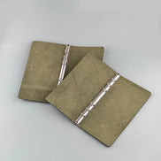 Plotter Tokyo Flagship Store Exclusive A6S Green Loose-Leaf Planner, Pelcera Oil-Waxed Leather