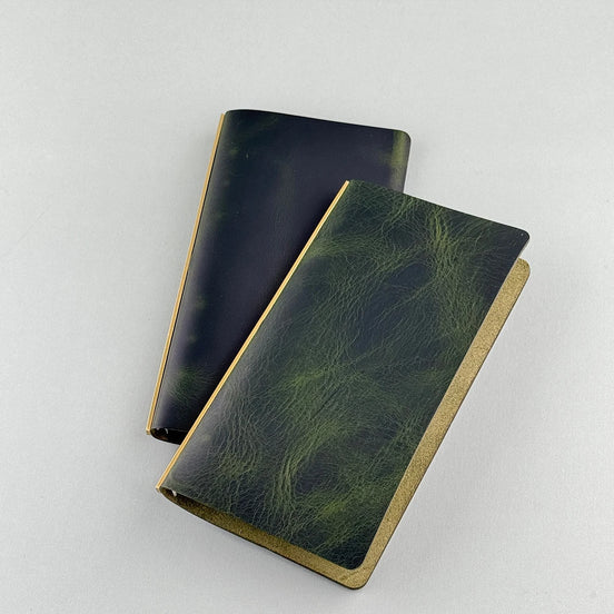 Plotter Tokyo Flagship Store Exclusive A6S Green Loose-Leaf Planner, Pelcera Oil-Waxed Leather
