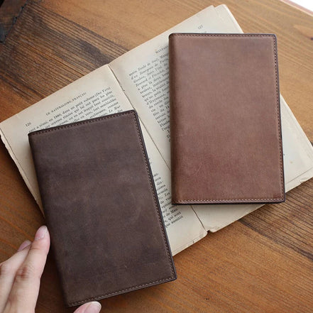Shinari Limited Edition Pocket M6 Bi-Fold Square Leather Notebook, 11mm Ring Size