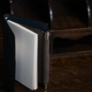 Shinari Limited Edition Pocket M6 Bi-Fold Square Leather Notebook, 11mm Ring Size