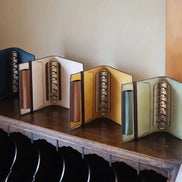 Shinari Limited Edition M6 Bi-Fold Alaska Leather Notebook, 20mm Ring Size