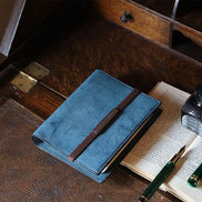 Shinari Limited Edition M6 Bi-Fold Alaska Leather Notebook, 20mm Ring Size