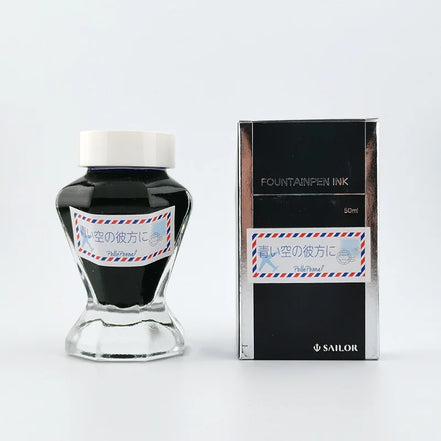 In Stock PellePenna Osaka x Bungu Joshi Expo Sailor Aozora & Usuzora no Umi Iro Ink 50ml