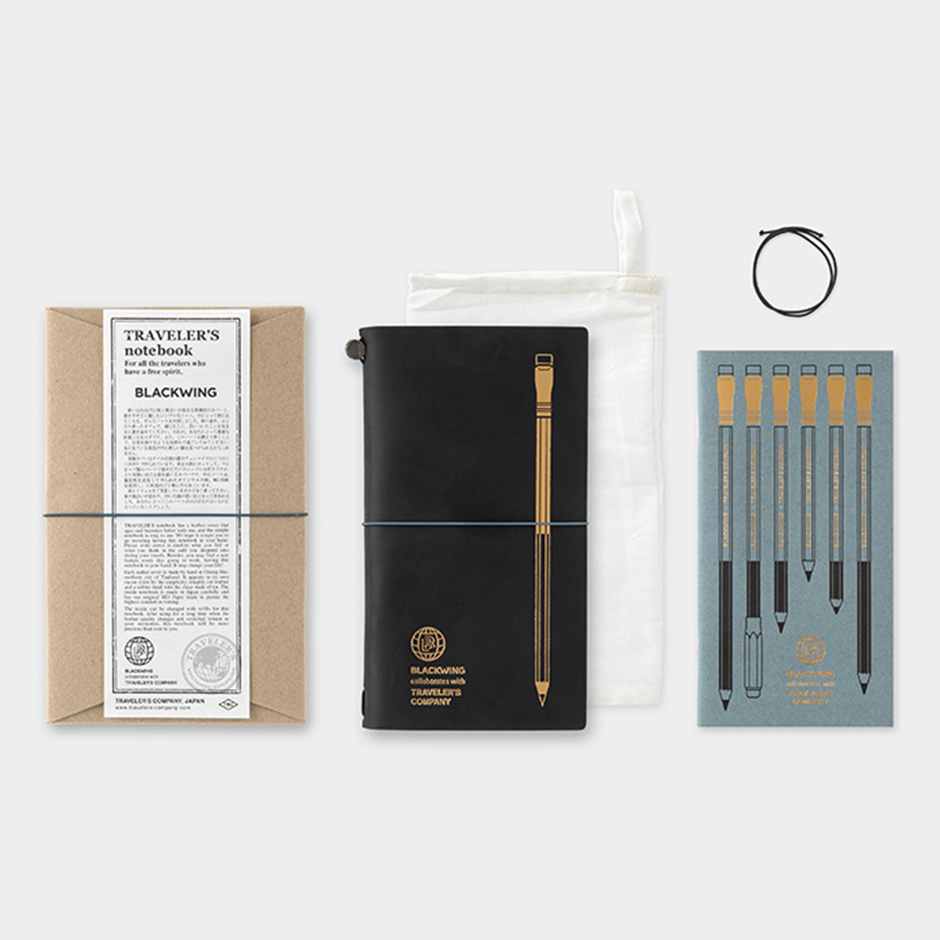 In Stock US Blackwing Limited Edition TN Collaboration Genuine Leather Notebook Refills Accessories Blackwing Pencils TRAVELER'S Notebook