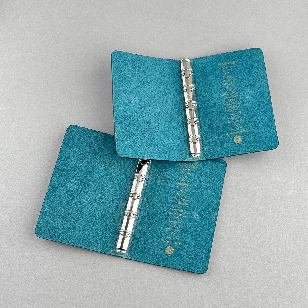 【In Stock】Plotter Official Store Exclusive M5 Blue Ring Notebook, Pelcera Waxed Leather