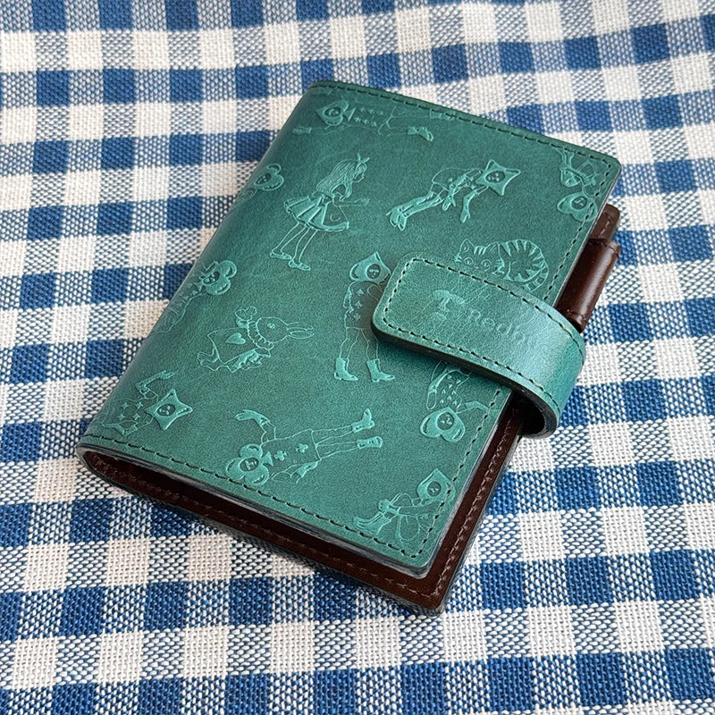 In Stock 2025 Itoya Agenda Salon Limited ASHFORD M5 Alice Button Italian Leather Notebook
