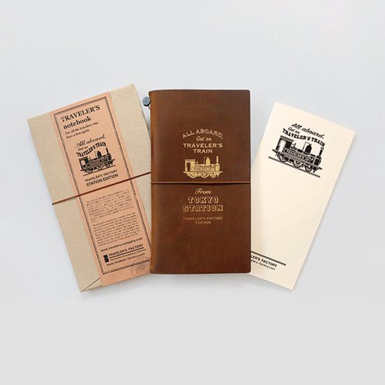 In Stock Tokyo Station Limited Edition TN Collaboration Genuine Leather Notebook Refills Accessories TRAVELER'S notebook