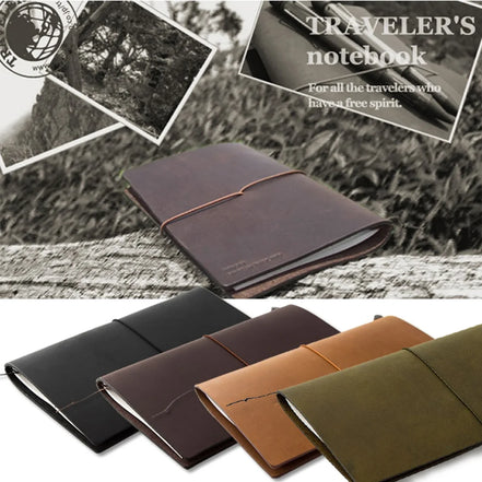 In Stock TRAVELER'S Notebook Regular Size | Black / Brown / Camel / Blue / Green | TN Notebook