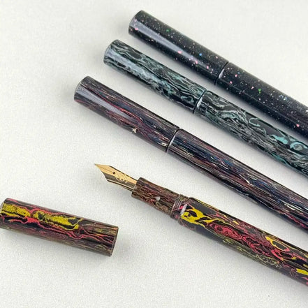 Eboya 鏡花 KYOUKA S Limited Edition Hanabi / Ink Wash / Jiangfeng / Pomegranate Ebonite 14K Gold Fountain Pen