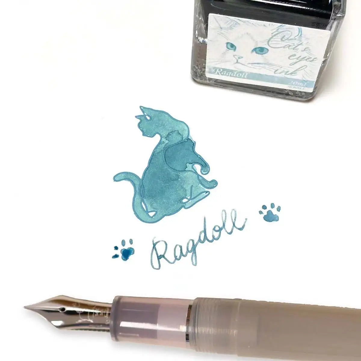 In Stock Japan Kinokuniya Limited Cat's Eye Ink Collection - Persian Cat & American Shorthair (by Sailor)