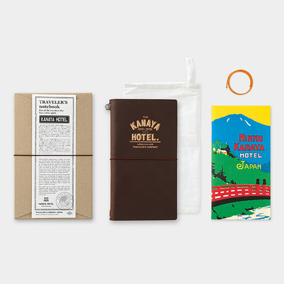 In Stock 150th Anniversary Limited Edition of Kanaya Hotel Japan, in collaboration with TNGenuine Leather Notebook, Refills, Accessories TRAVELER’S notebook