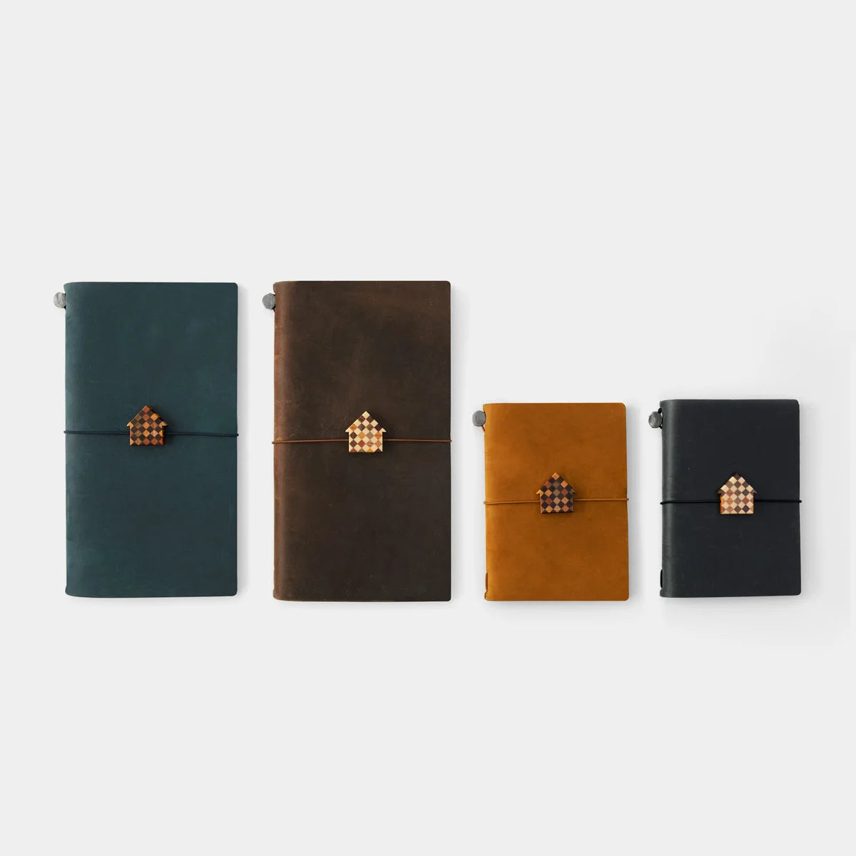 现货 日本TN限定款寄木细工挂件（深色/浅色，房屋形状） | Traveler's Notebook配件