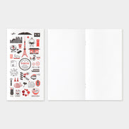 In Stock TN Tokyo Wanderlust Series Leather Notebook Refills Stickers Brass Pen Charm