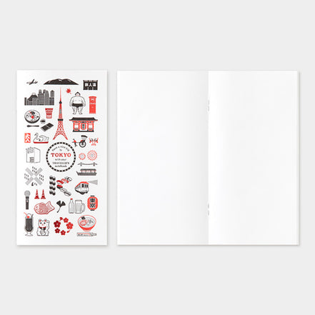 In Stock TN Tokyo Wanderlust Series Leather Notebook Refills Stickers Brass Pen Charm
