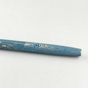 Eboya 棗 NATSUME M Limited Edition Blue Grain Ebonite 14K Gold Fountain Pen