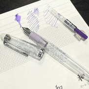In Stock Ancora 5th Anniversary Limited Edition Wind Chime Bouquet MF Nib Transparent Torpedo Fountain Pen