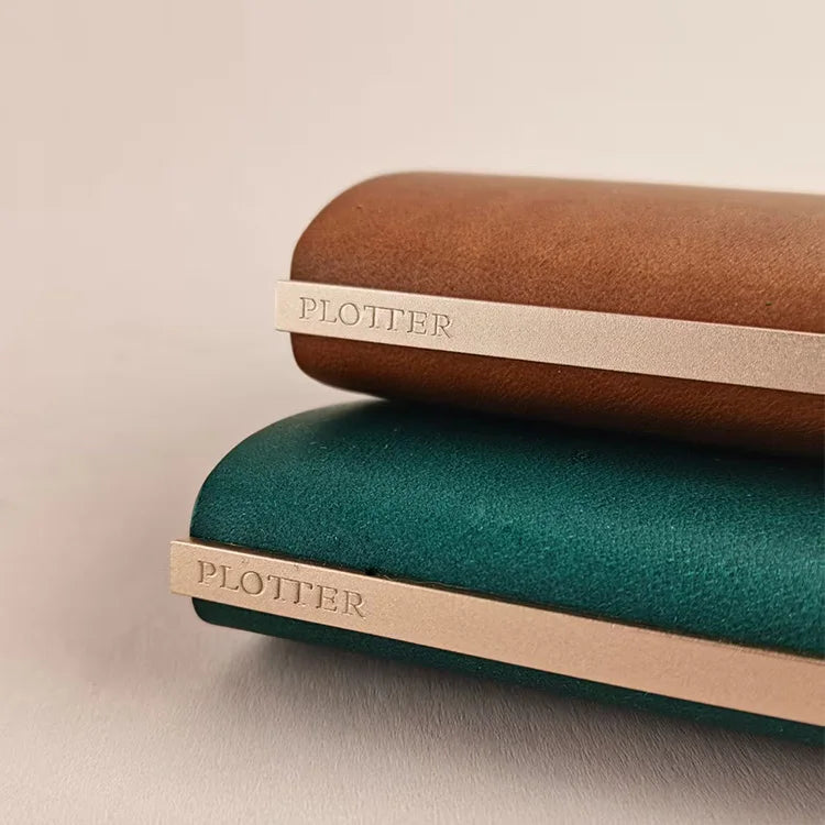 In Stock Plotter Limited Edition Liscio M5 Blue / Brown Smooth Leather Notebook