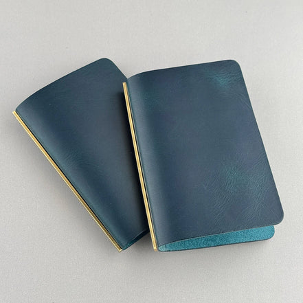【In Stock】Plotter Official Store Exclusive M5 Blue Ring Notebook, Pelcera Waxed Leather