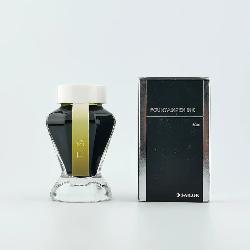 In Stock Shosai Kan Limited Edition Miyama / Seiran Colored Ink, Sailor Fountain Pen Ink, 50ml