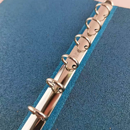 In Stock Plotter Limited Edition Shrink M6 Blue Litchi Grain Leather Notebook