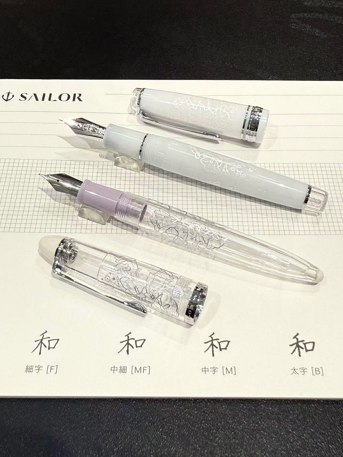 In Stock Ancora 5th Anniversary Limited Edition Wind Chime Bouquet MF Nib Transparent Torpedo Fountain Pen
