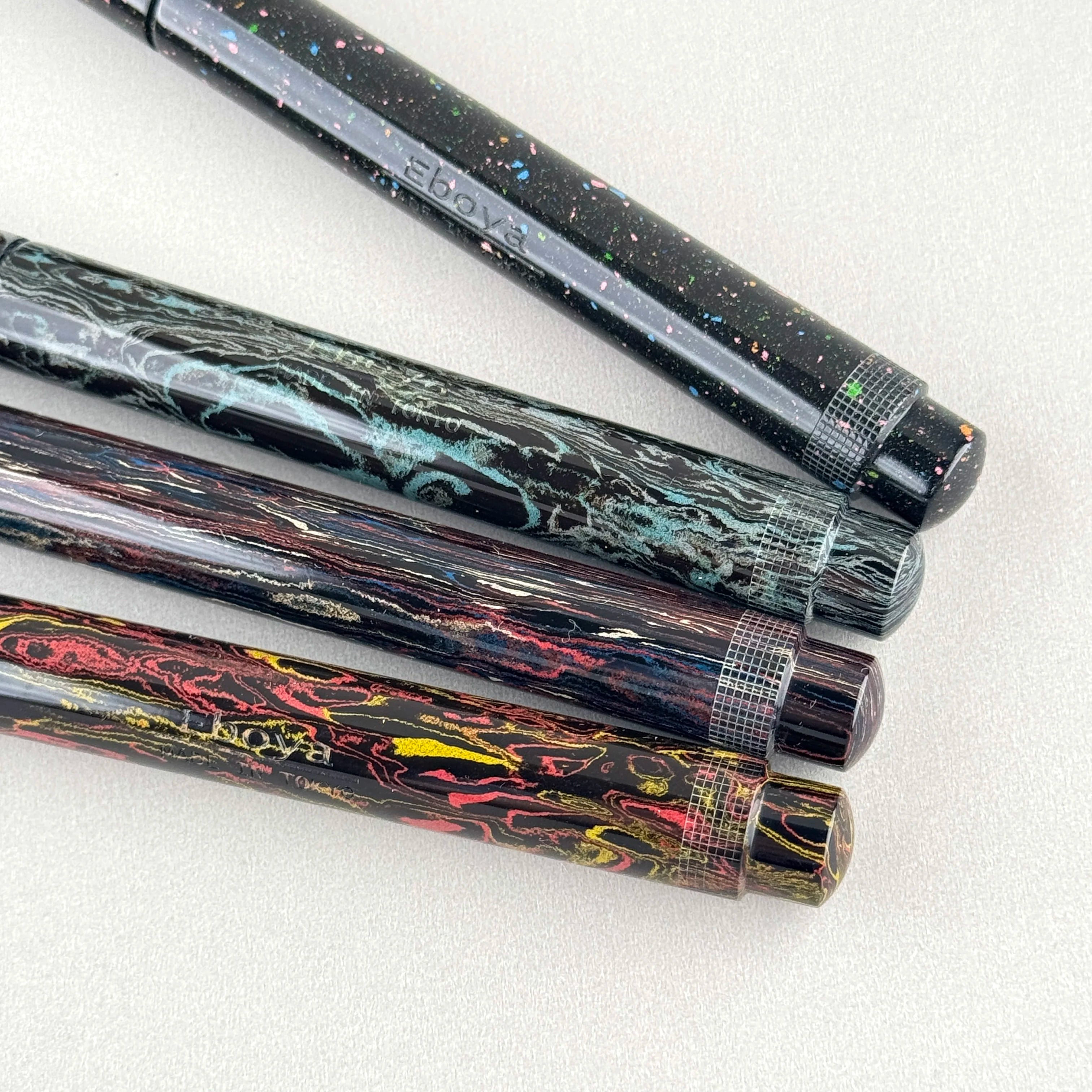 Eboya 鏡花 KYOUKA S Limited Edition Hanabi / Ink Wash / Jiangfeng / Pomegranate Ebonite 14K Gold Fountain Pen