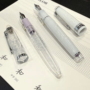 In Stock Ancora 5th Anniversary Limited Edition Wind Chime Bouquet MF Nib Transparent Torpedo Fountain Pen