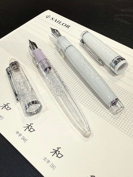 In Stock Ancora 5th Anniversary Limited Edition Wind Chime Bouquet MF Nib Transparent Torpedo Fountain Pen