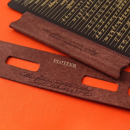 In Stock Japan Plotter 9th Anniversary Official Flagship Store Limited Pueblo "Polopolo" Vegetable-Tanned Cowhide Notebook M5/M6 Accessory Gift Set – Out of Print