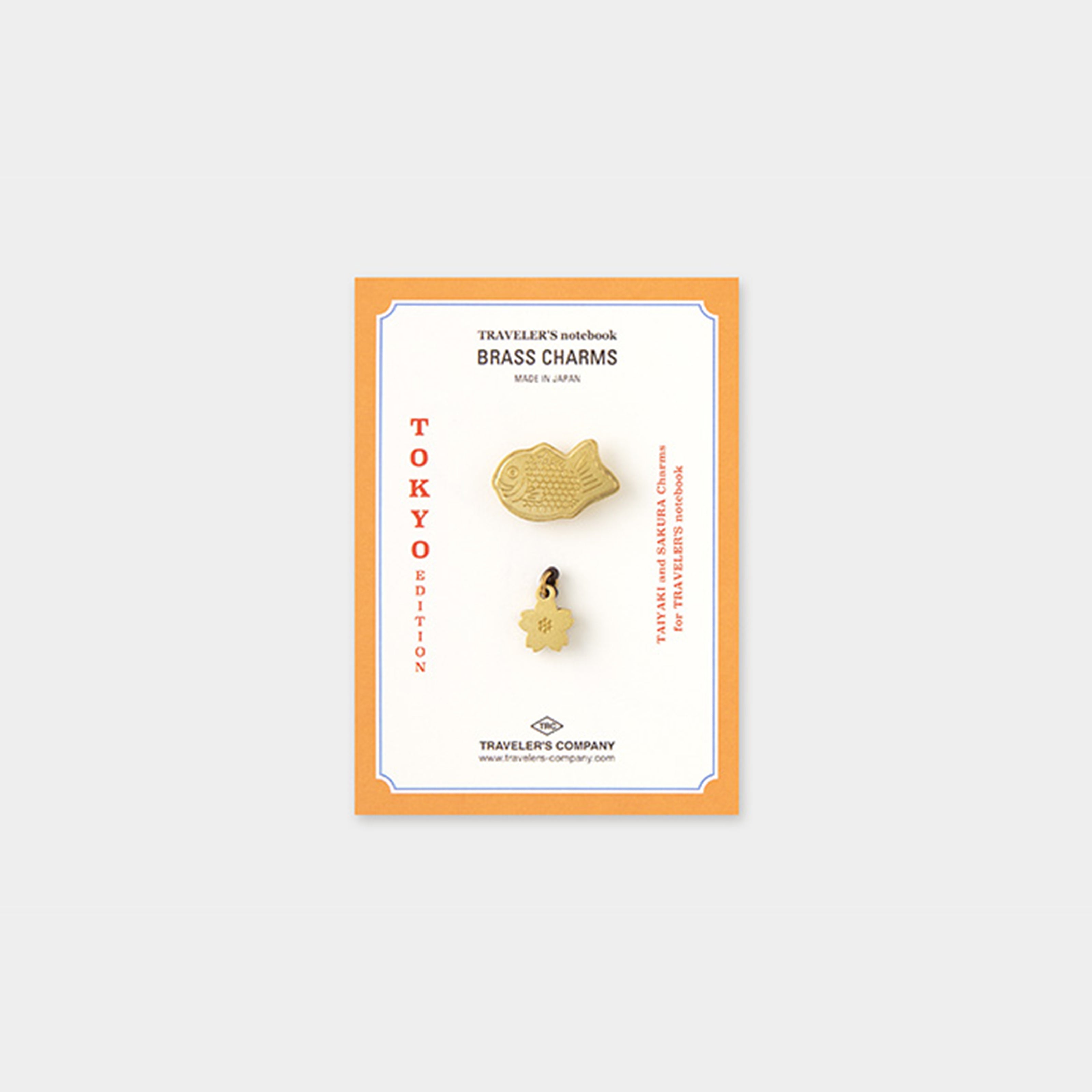 In Stock TN Tokyo Wanderlust Series Leather Notebook Refills Stickers Brass Pen Charm